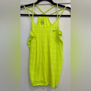 Nike Dri-Fit Women's Bright Yellow Tank Top XSmall